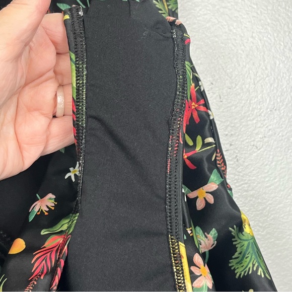 Averie Zip Up One-Piece Blaise Vibrant Rainforest Print swimsuit, small. - Picture 12 of 12